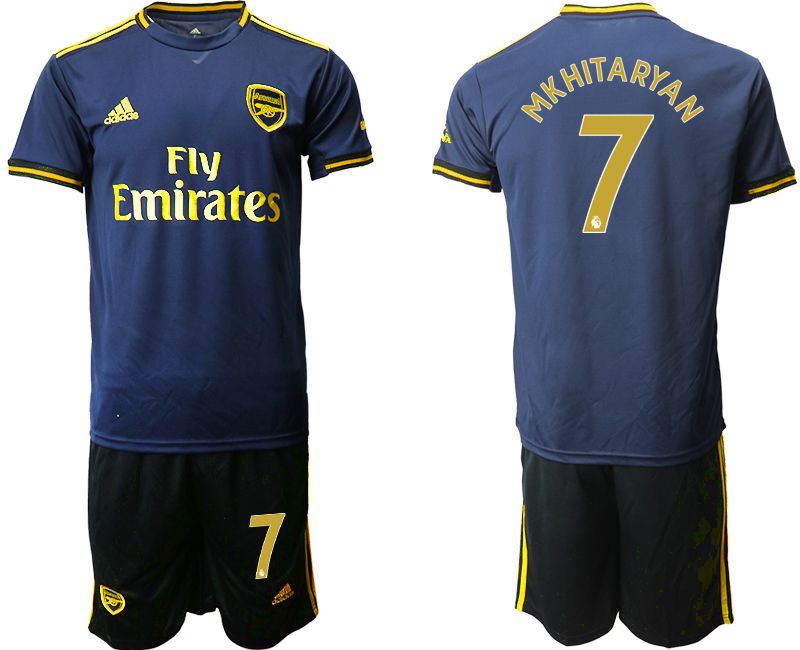 Men 2019-2020 club Arsenal away #7 blue Soccer Jerseys